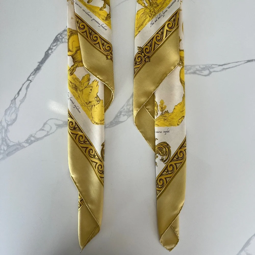 Hermes Vintage 90cm Scarf - Courbettes et Cabrioles - Picture 3 of 10